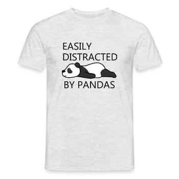 Distrait par les jolis animaux sauvages de - T-shirt homme - gris chiné - Devant - AI Model Male 178 dark (178cm)