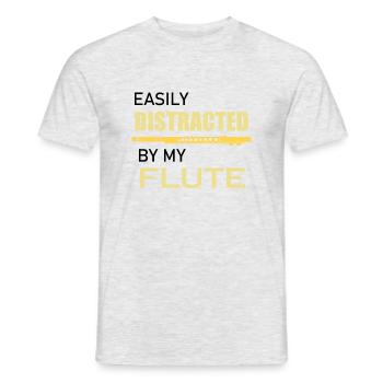 Flûtiste Funny Saying Musicien d'orchestre Flûte - T-shirt homme - gris chiné - Devant - AI Model Male 178 dark (178cm)