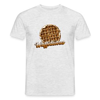 Waffle-Licious Funny Quote Waffle Gourmet - T-shirt homme - gris chiné - Devant - AI Model Male 178 dark (178cm)