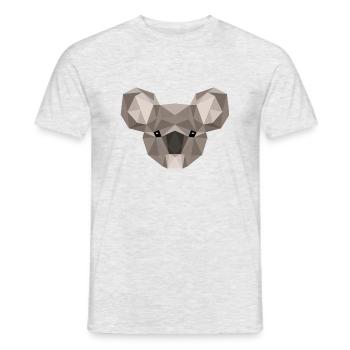 Joli Koala Artsy Ours Australian Koala Nature - T-shirt homme - gris chiné - Devant - AI Model Male 178 dark (178cm)