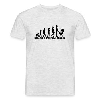 BBQ - T-shirt homme - gris chiné - Devant - AI Model Male 178 dark (178cm)