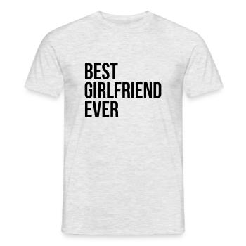 BEST GIRLFRIEND EVER - T-shirt homme - gris chiné - Devant - AI Model Male 178 dark (178cm)