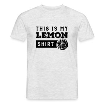 Jus de limonade citron fruits d'été - T-shirt homme - gris chiné - Devant - AI Model Male 178 dark (178cm)