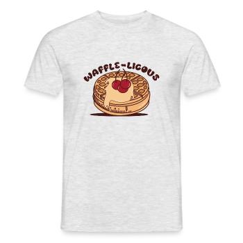 Waffles With Syrup Dessert Waffle Chef - Men's T-Shirt - heather grey - Front - AI Model Male 178 dark (178cm)