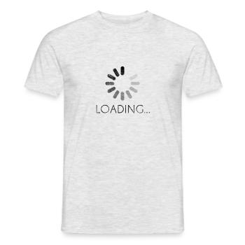 Geschenk Schwangere Frau Schwanger Schwangerschaft - Männer T-Shirt - Grau meliert - Vorne - AI Model Male 178 dark (178cm)