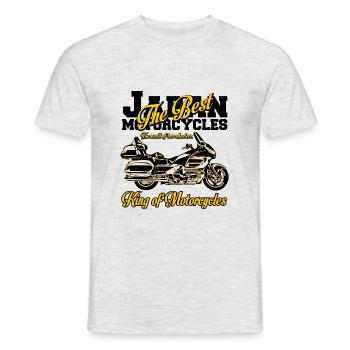 King of Motorcycles - Japan Legend - Men's T-Shirt - heather grey - Front - AI Model Male 178 dark (178cm)