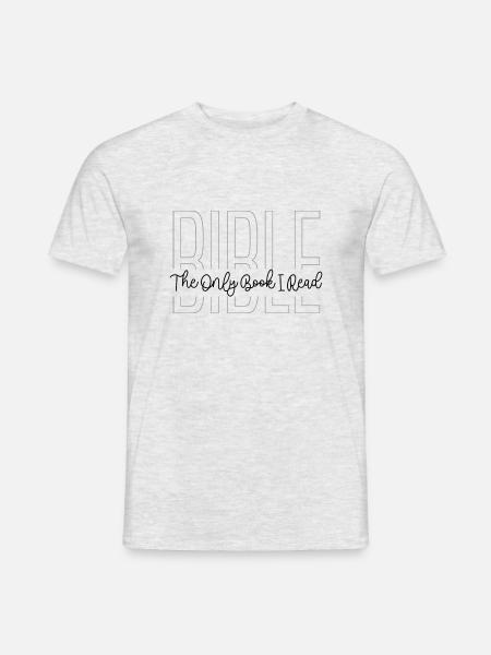 Only Book I Read Bible Study Faith Jesus - Men's T-Shirt - heather grey