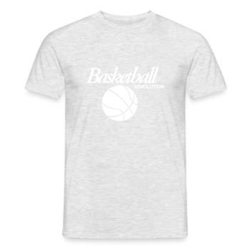 Révolution du basket-ball - T-shirt homme - gris chiné - Devant - AI Model Male 178 dark (178cm)