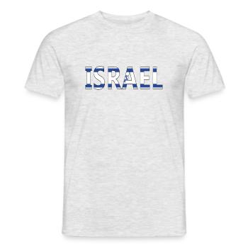 Solidarity Israel - Stand with israel - Support - Men's T-Shirt - heather grey - Front - AI Model Male 178 dark (178cm)