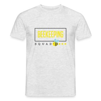 Beekeeping Squad Honey Wildlife Nature Bees - Men's T-Shirt - heather grey - Front - AI Model Male 178 dark (178cm)