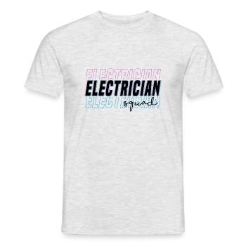 Circuits de tension Electro Worker Escouade - T-shirt homme - gris chiné - Devant - AI Model Male 178 dark (178cm)