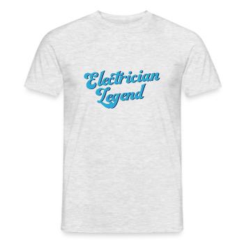 Électro Worker Legend Craftsman Voltage - T-shirt homme - gris chiné - Devant - AI Model Male 178 dark (178cm)