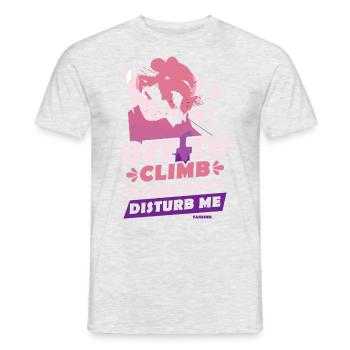 Climbing Mountain Alps Nature Climbing Gift - Men's T-Shirt - heather grey - Front - AI Model Male 178 dark (178cm)