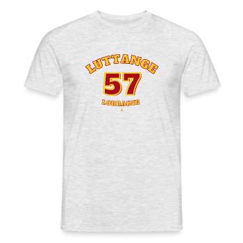 Luttange 57 - T-shirt homme - gris chiné - Devant - AI Model Male 178 dark (178cm)