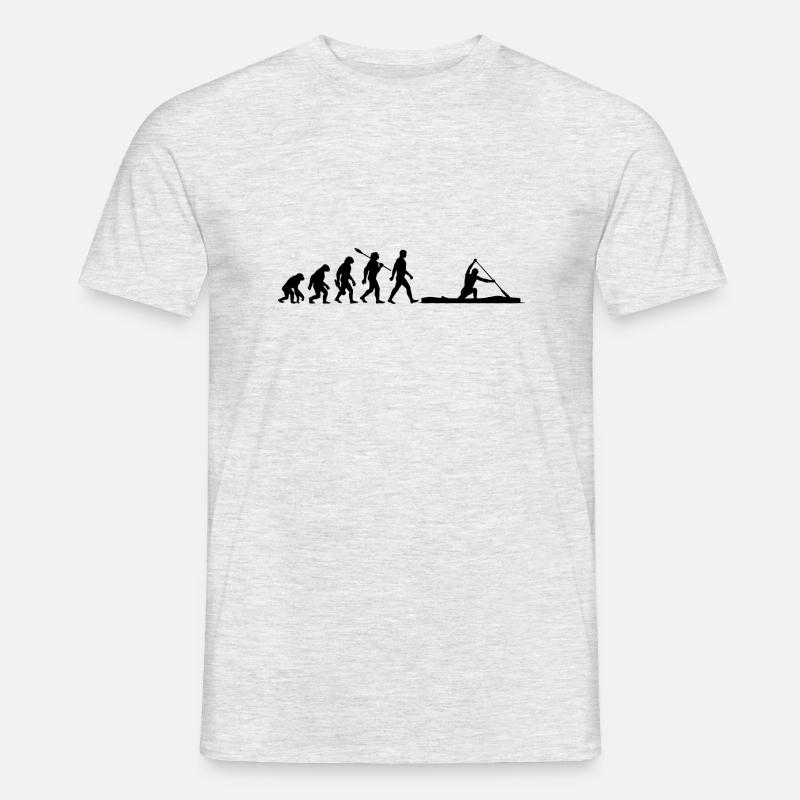 Evolution - Canadier - Kanusport - Wettkampf - Männer T-Shirt - Grau meliert