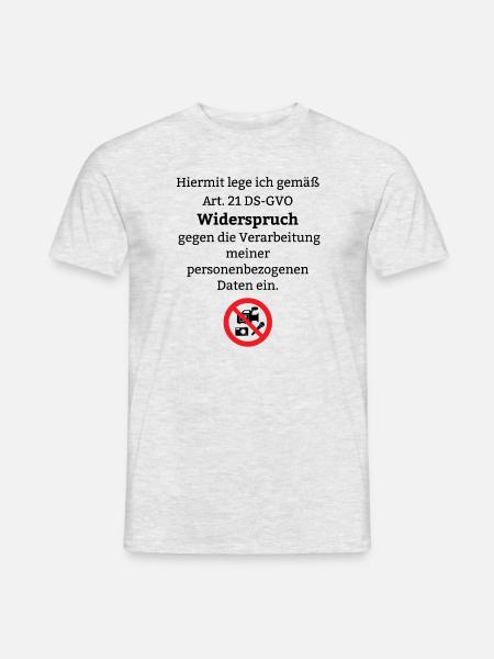 Datenschutz Verordnung Law DSGVO Event Foto Jura - Männer T-Shirt - Grau meliert