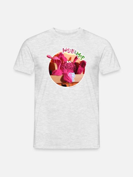 Käsefüße-Krake - Männer T-Shirt - Grau meliert