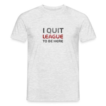 Je quitte la ligue - Merch of Legends - T-shirt homme - gris chiné - Devant - AI Model Male 178 dark (178cm)