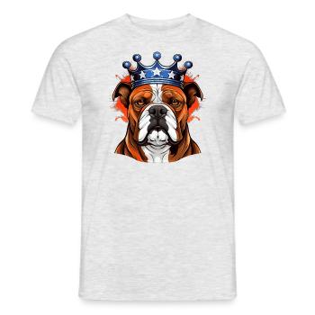 American Stafford - Männer T-Shirt - Grau meliert - Vorne - AI Model Male 178 dark (178cm)