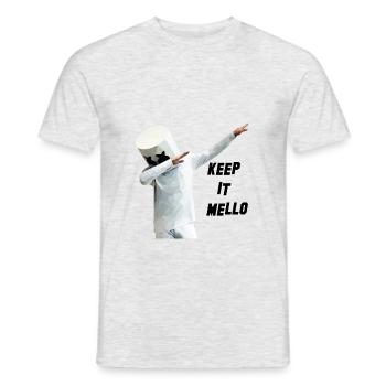 Keep it Mello - Männer T-Shirt - Grau meliert - Vorne - AI Model Male 178 dark (178cm)