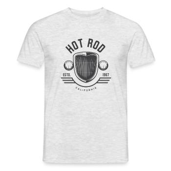 American Hot Rod Car Passion Hot Rod - Men's T-Shirt - heather grey - Front - AI Model Male 178 dark (178cm)