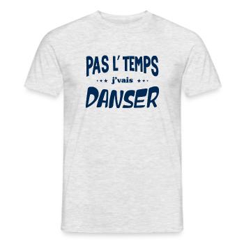Je Vais Danser Cadeaux Danse Hommes Femmes - T-shirt homme - gris chiné - Devant - AI Model Male 178 dark (178cm)