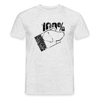 WESTFALLIAN DACHSBRACKE 100 dogs Dog Wilsigns - Men's T-Shirt - heather grey - Front - AI Model Male 178 dark (178cm)