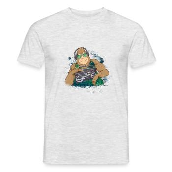 Gorilla Jungle Hiphop - Männer T-Shirt - Grau meliert - Vorne - AI Model Male 178 dark (178cm)