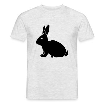 Kaninchen 1 - Männer T-Shirt - Grau meliert - Vorne - AI Model Male 178 dark (178cm)