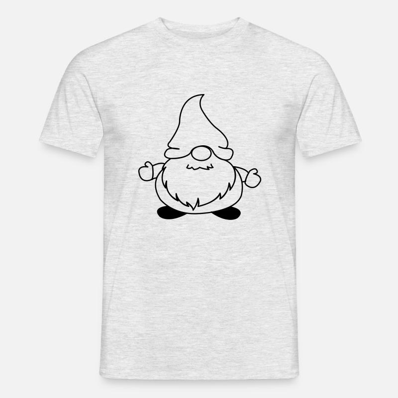 weihnachtsmann_comic_01 - Männer T-Shirt - Grau meliert