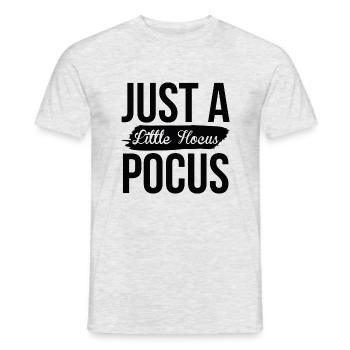 Hucus pocus - Männer T-Shirt - Grau meliert - Vorne - AI Model Male 178 dark (178cm)