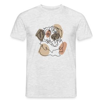 BERNOIS - T-shirt homme - gris chiné - Devant - AI Model Male 178 dark (178cm)