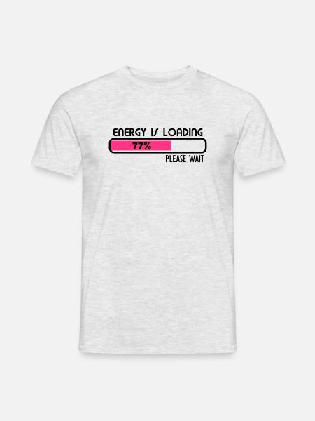 Energy loading - V2 - Männer T-Shirt - Grau meliert