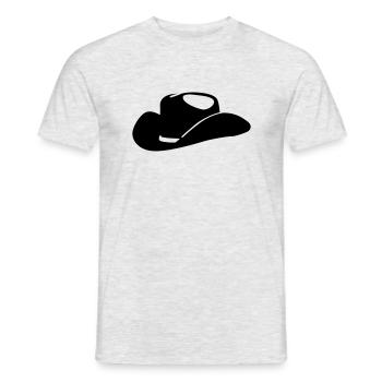 cowboy - Männer T-Shirt - Grau meliert - Vorne - AI Model Male 178 dark (178cm)
