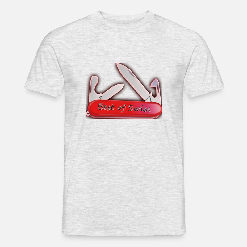 Sackmesser - Männer T-Shirt - Grau meliert