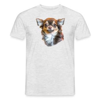 chihuahua - T-shirt homme - gris chiné - Devant - AI Model Male 178 dark (178cm)