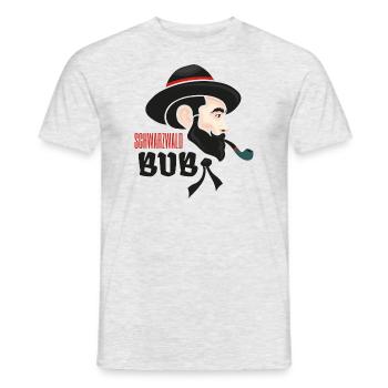 Schwarzwaldbub Karl - Männer T-Shirt - Grau meliert - Vorne - AI Model Male 178 dark (178cm)