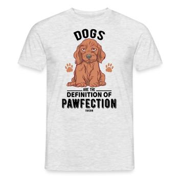 süßer Hund - Männer T-Shirt - Grau meliert - Vorne - AI Model Male 178 dark (178cm)