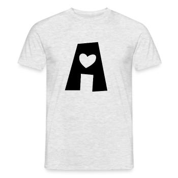 Artificial Intelligence - I love AI - Digital - Men's T-Shirt - heather grey - Front - AI Model Male 178 dark (178cm)
