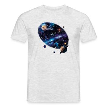 The Origin of the Universe - Men's T-Shirt - heather grey - Front - AI Model Male 178 dark (178cm)