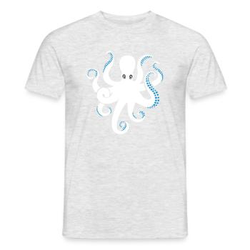 Oktopus - T-shirt homme - gris chiné - Devant - AI Model Male 178 dark (178cm)