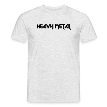 Heavy Metal - Men's T-Shirt - heather grey - Front - AI Model Male 178 dark (178cm)