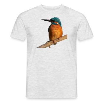Martin-pêcheur - T-shirt homme - gris chiné - Devant - AI Model Male 178 dark (178cm)