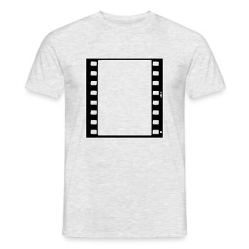 movie_vec_1 de - Männer T-Shirt - Grau meliert - Vorne - AI Model Male 178 dark (178cm)