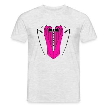 Costume 02 - T-shirt homme - gris chiné - Devant - AI Model Male 178 dark (178cm)