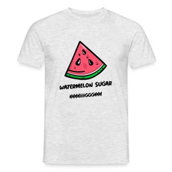 Watermelon sugar - Männer T-Shirt - Grau meliert - Vorne - AI Model Male 178 dark (178cm)