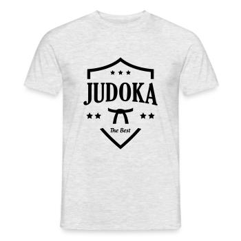 The best judoka - Men's T-Shirt - heather grey - Front - AI Model Male 178 dark (178cm)