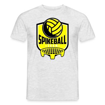 Farben änderbar | Roundnet Spikeball Team Fun - Männer T-Shirt - Grau meliert - Vorne - AI Model Male 178 dark (178cm)