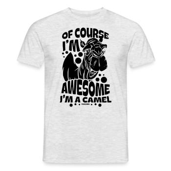 Of Course I'm Awesome I'm A Camel - Men's T-Shirt - heather grey - Front - AI Model Male 178 dark (178cm)