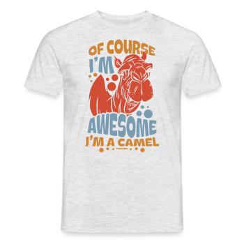 Of Course I'm Awesome I'm A Camel - Men's T-Shirt - heather grey - Front - AI Model Male 178 dark (178cm)